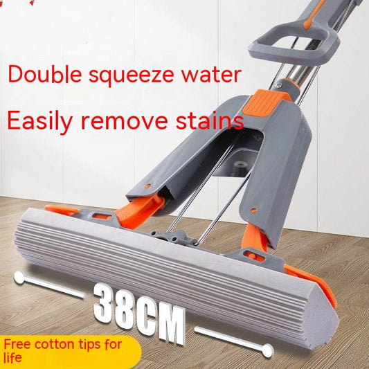 Hand Washing Free Mop Household Folding PVA Mop - Mubimart