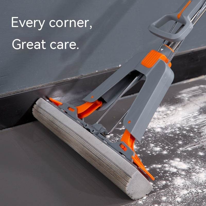 Hand Washing Free Mop Household Folding PVA Mop - Mubimart