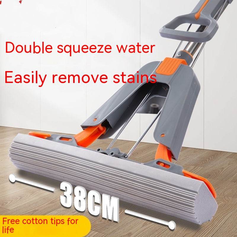 Hand Washing Free Mop Household Folding PVA Mop - Mubimart