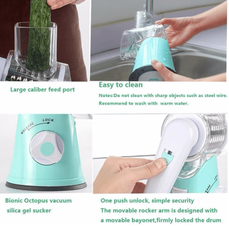 Hand drum rotary grater - Mubimart