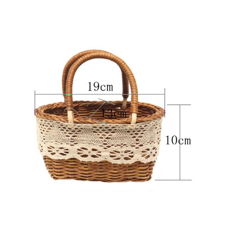 Hand-woven Flower Baskets For Home Wedding Decoration - Mubimart -  