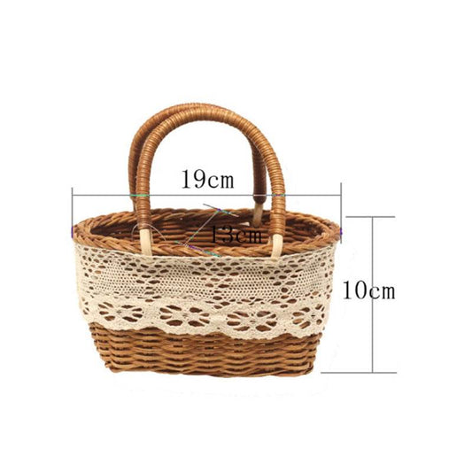 Hand-woven Flower Baskets For Home Wedding Decoration - Mubimart