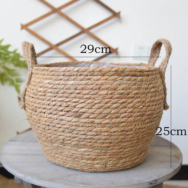 Hand-woven flower basket - Mubimart
