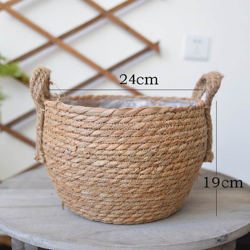 Hand-woven flower basket - Mubimart