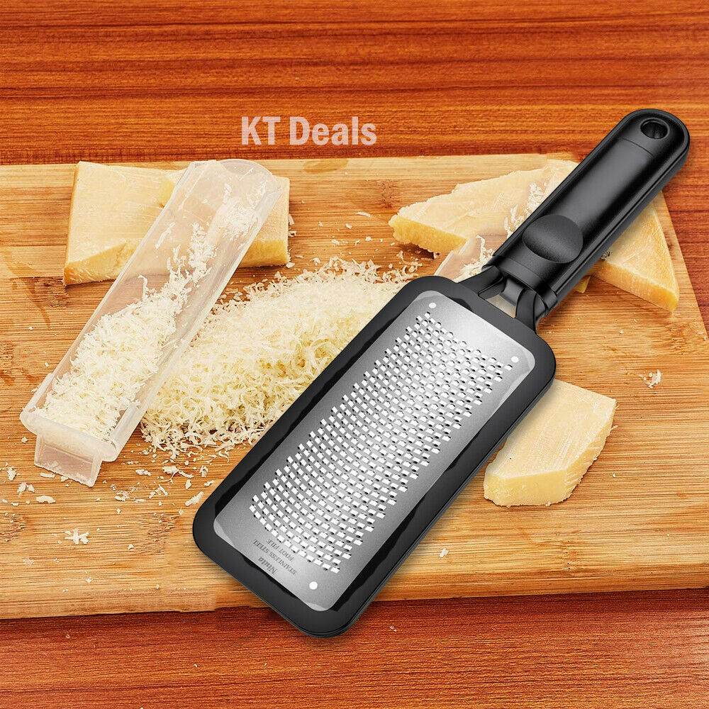 Handheld Cheese Grater Lemon Zester Ginger Fine Shredder Scraper Rasp File Tool - Mubimart