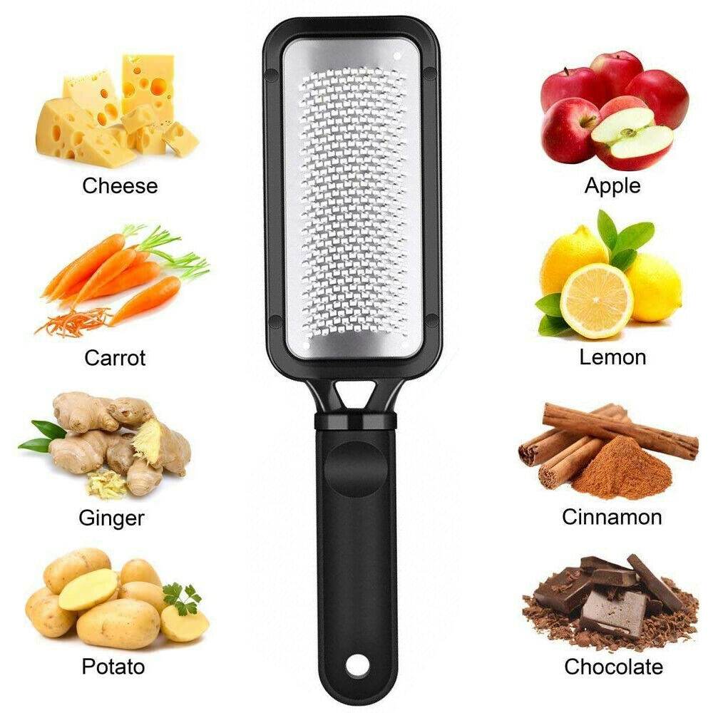 Handheld Cheese Grater Lemon Zester Ginger Fine Shredder Scraper Rasp File Tool - Mubimart