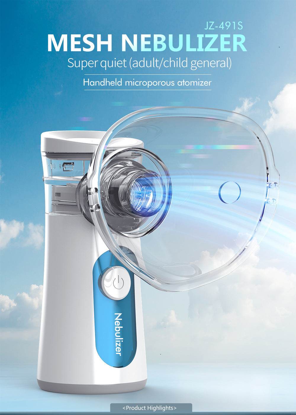 Handheld Children's Portable Ultrasonic Atomizing Humidifier - Mubimart