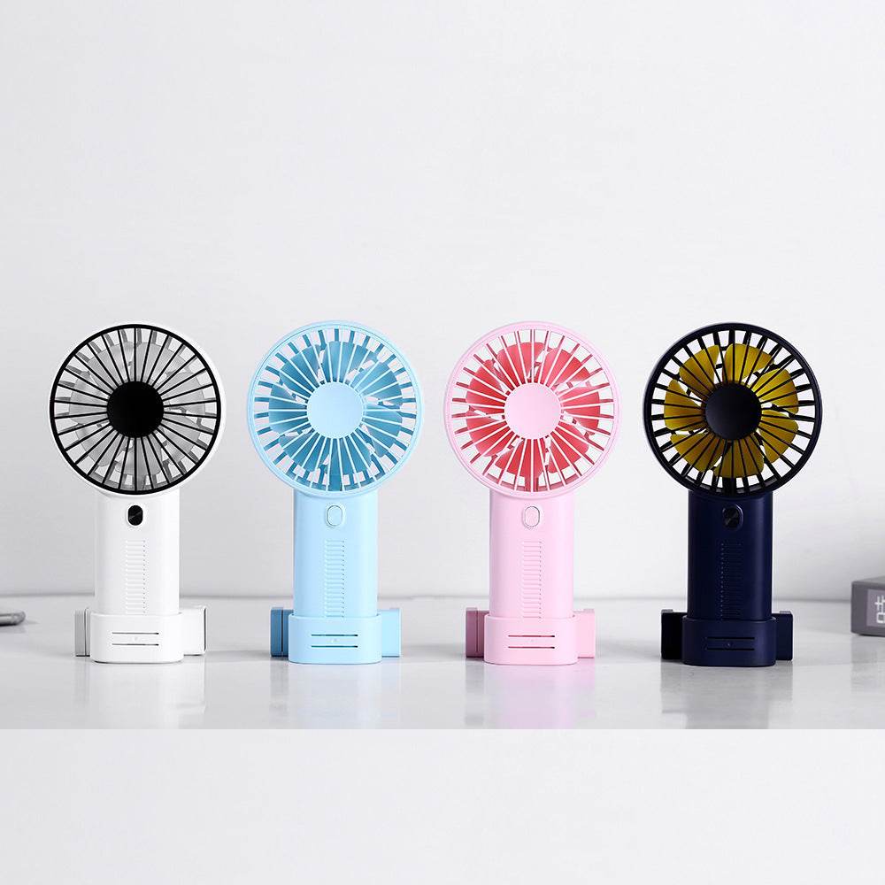 Handheld Fan USB Charging Mobile Phone Holder Fan Handheld Desktop Outdoor Silent Mini Fan - Mubimart