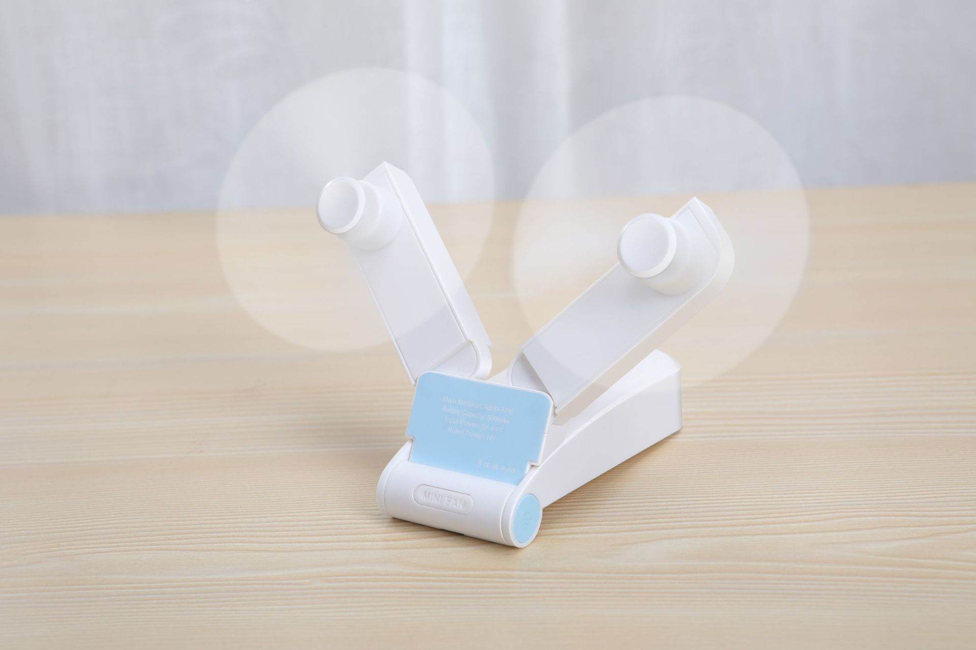 Handheld Mini Fan V36 Double Head Usb Folding Fan - Mubimart
