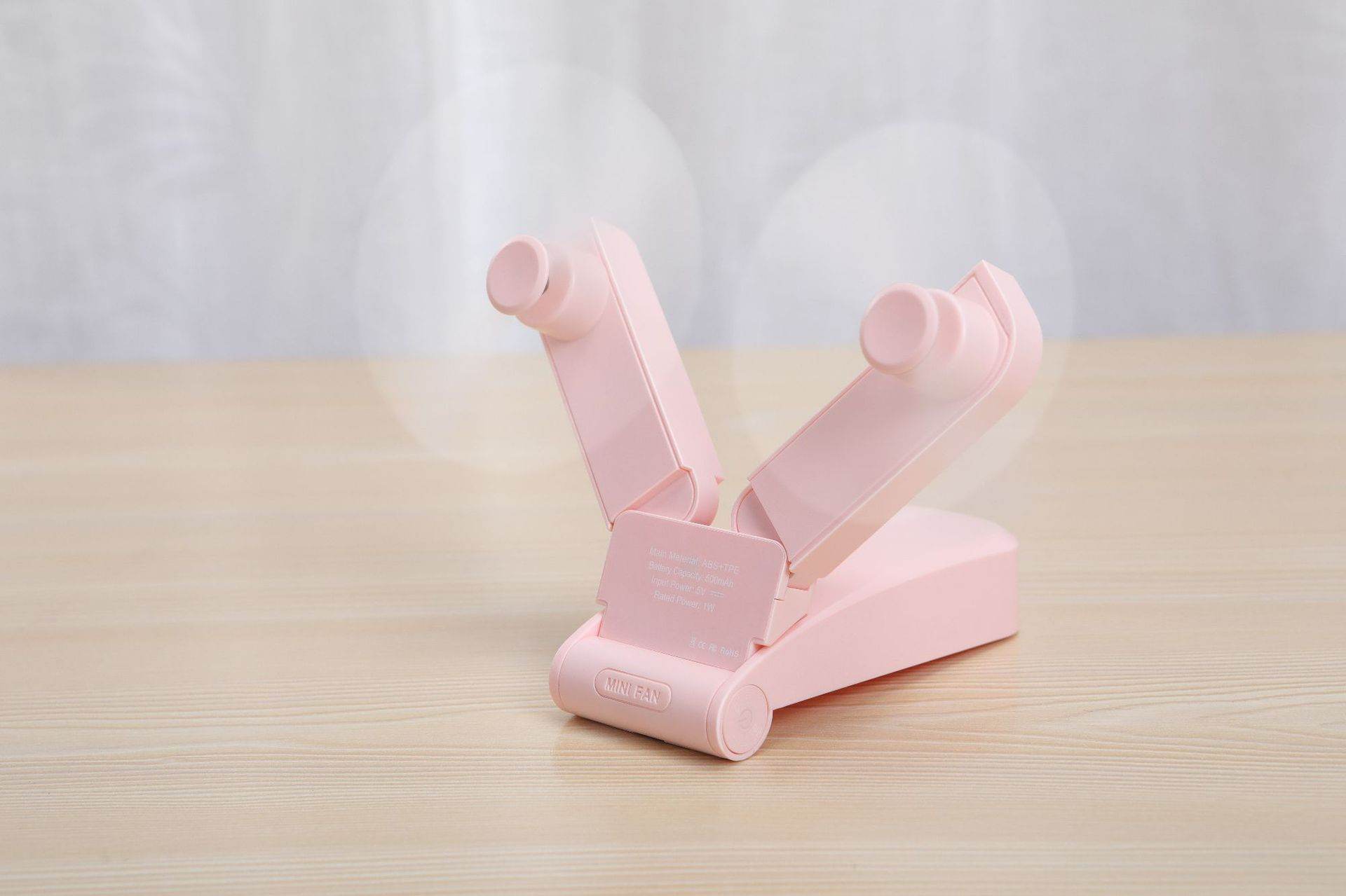 Handheld Mini Fan V36 Double Head Usb Folding Fan - Mubimart