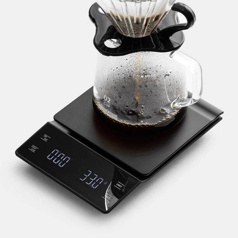 Handmade Coffee Electronic Scale Bar Counter Food Weighing Timing LED Display 3000g - Mubimart