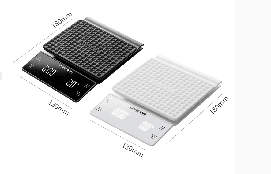 Handmade Coffee Electronic Scale Bar Counter Food Weighing Timing LED Display 3000g - Mubimart