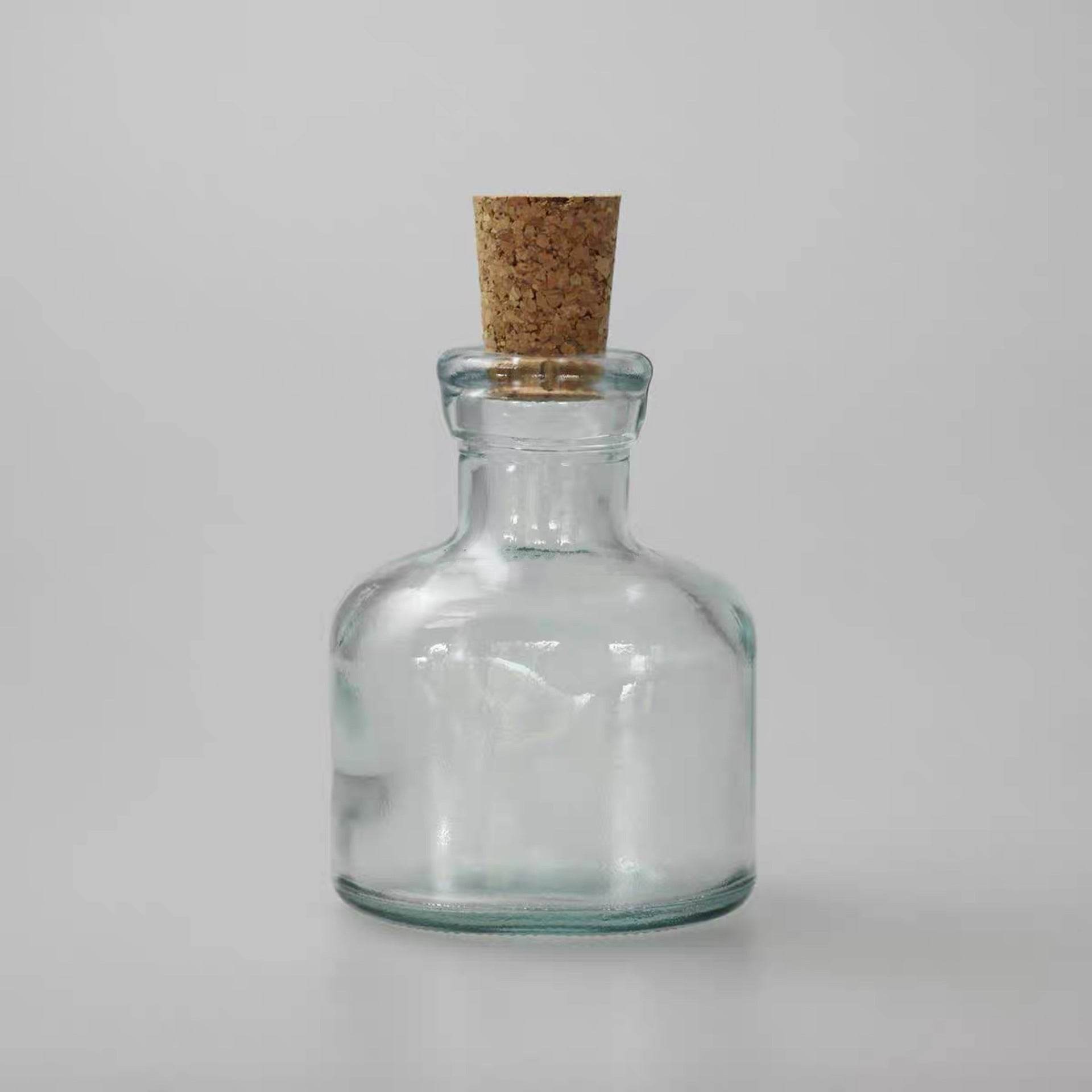 Handmade Glass Sealed Jar Cork Storage Jar - Mubimart