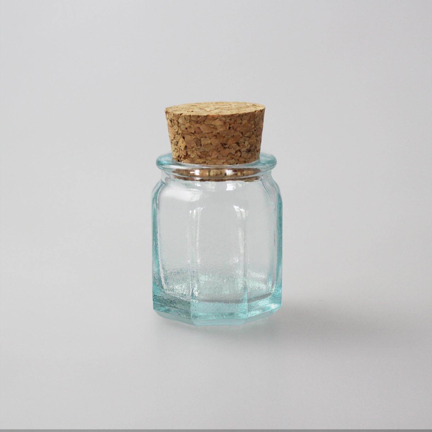 Handmade Glass Sealed Jar Cork Storage Jar - Mubimart