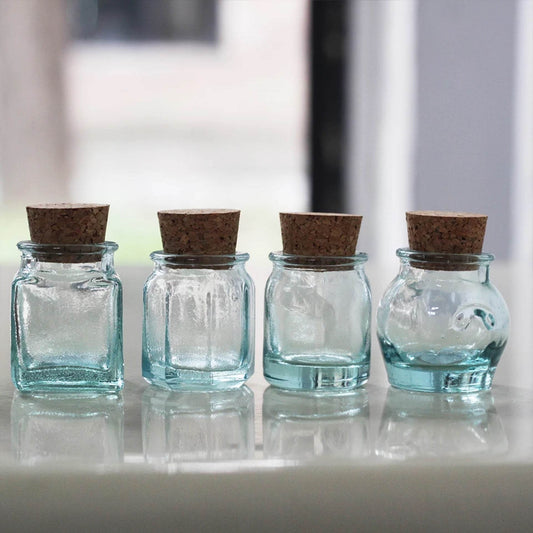 Handmade Glass Sealed Jar Cork Storage Jar - Mubimart