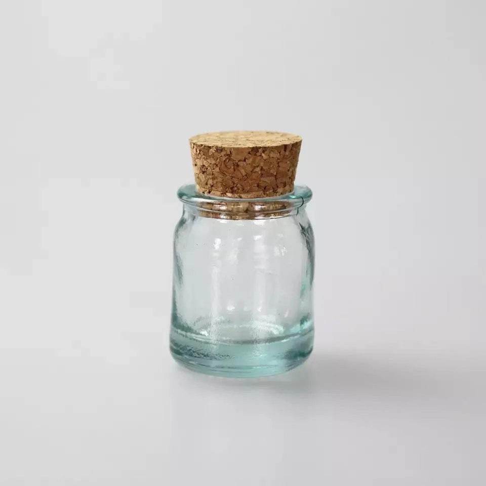Handmade Glass Sealed Jar Cork Storage Jar - Mubimart