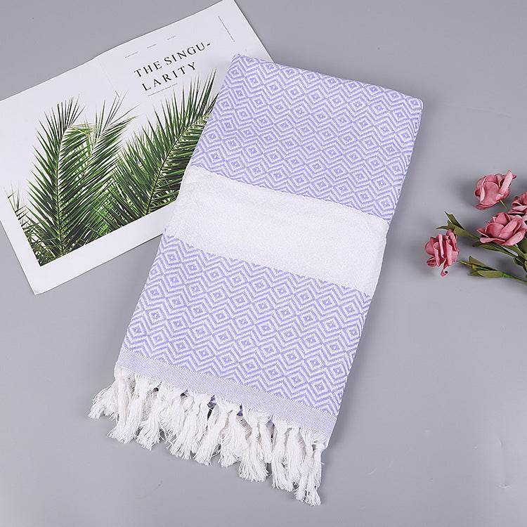 Handmade Tassel Blanket Turkish Beach Towel - Mubimart