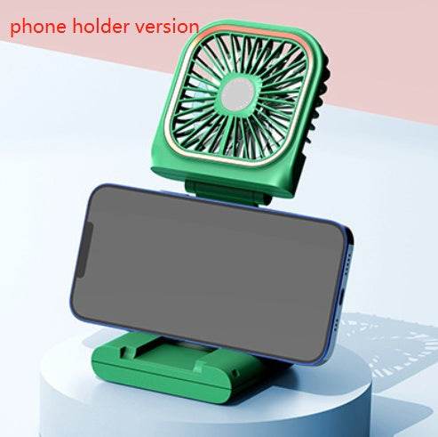 Hands-free Neck-Fan Band Hands-Free Hanging USB Rechargeable Dual Cooling Fan Mini Air Cooler Summer Portable Foldable Fan - Mubimart