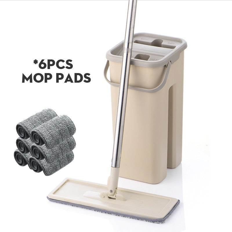 Hands-free Pleated Mop And Bucket - Mubimart