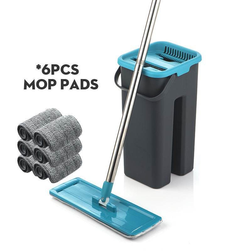 Hands-free Pleated Mop And Bucket - Mubimart