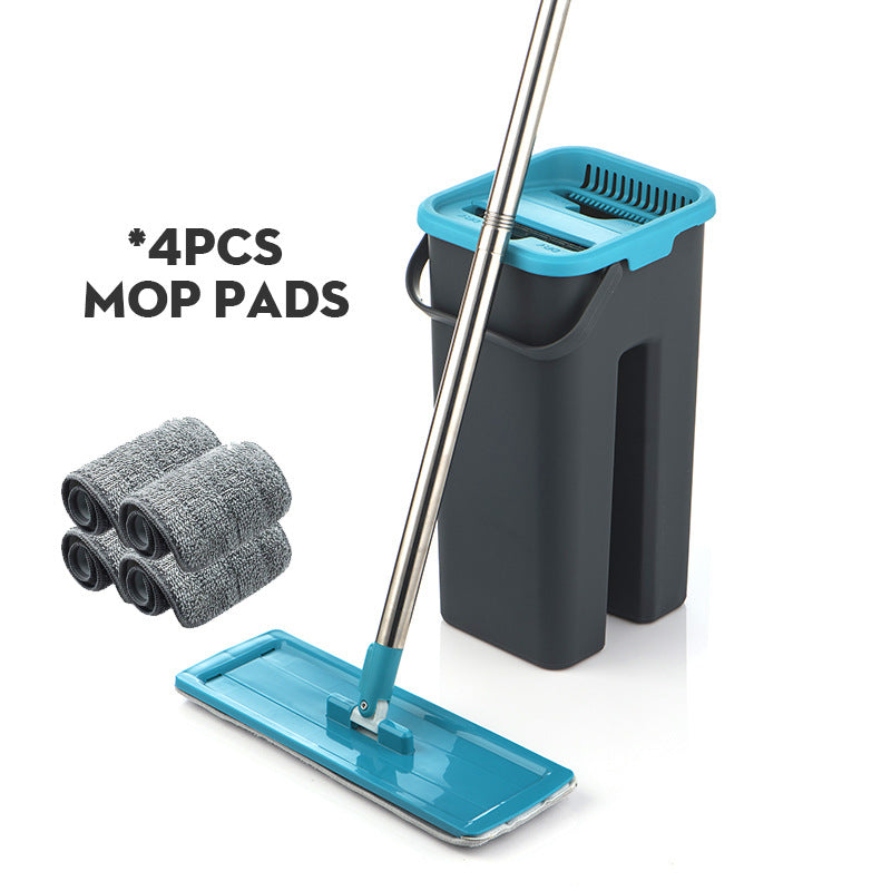 Hands-free Pleated Mop And Bucket - Mubimart -  