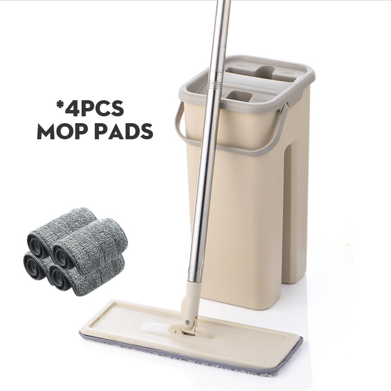 Hands-free Pleated Mop And Bucket - Mubimart -  