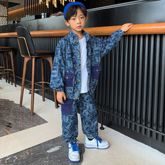 Handsome Boy Clothes Spring And Autumn Two Piece Set - Mubimart -  