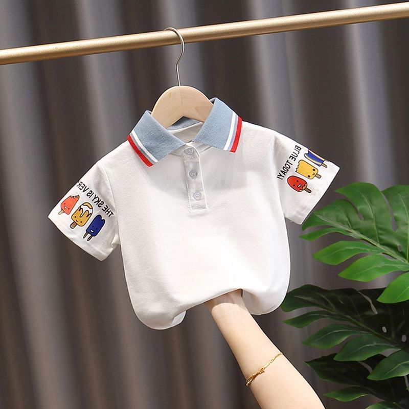 Handsome Trendy Boy And Baby Summer Short-sleeved Top - Mubimart - Baby Cloth 