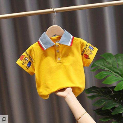 Handsome Trendy Boy And Baby Summer Short-sleeved Top - Mubimart