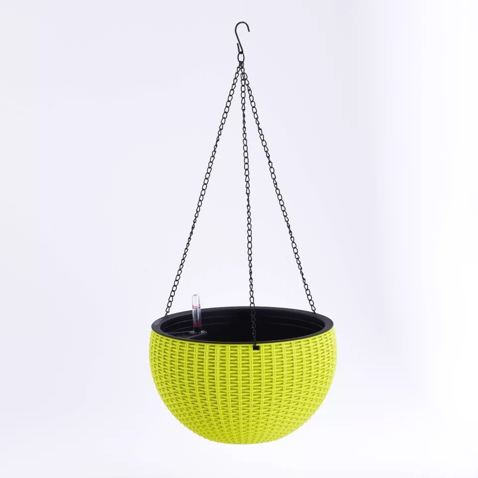 Hanging Basket Flower Pot Automatic Water Absorption Plastic Creative - Mubimart -  