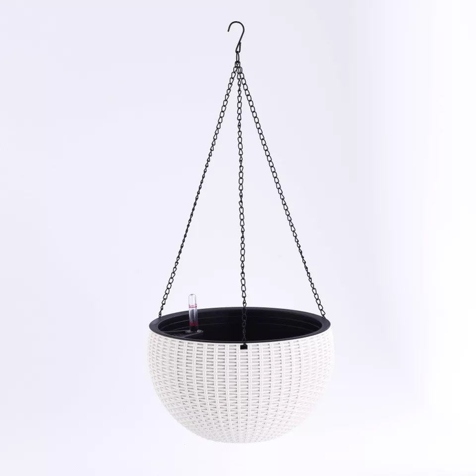 Hanging Basket Flower Pot Automatic Water Absorption Plastic Creative - Mubimart -  