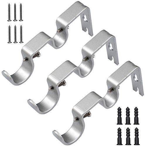 Hanging Black Curtain Double Rod Integrated Curtain Accessories Frame Base Support Frame Double Rod Bracket - Mubimart