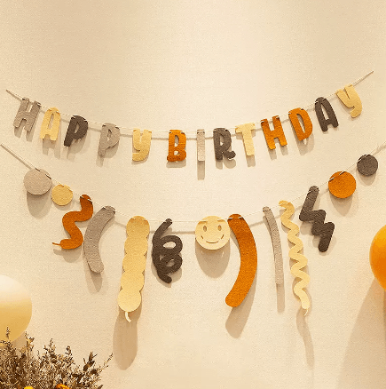 Happy Birthday Pull Flag Party Supplies Decoration Photo Props Scene Layout - Mubimart