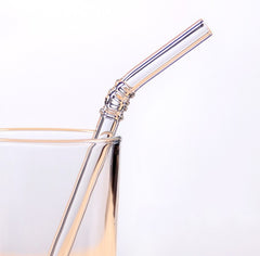 Heat-Resistant Xingke Glass Straws Creative Color High Borosilicate Drop Resistant And Durable Art Straws Juice Milk Tea Milk Bar - Mubimart - Straws 