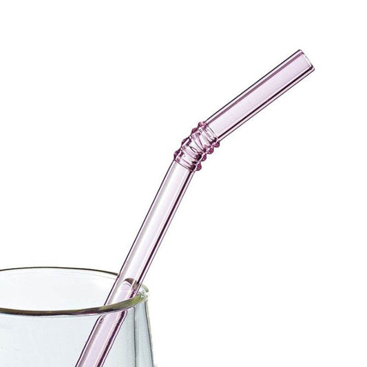 Heat-Resistant Xingke Glass Straws Creative Color High Borosilicate Drop Resistant And Durable Art Straws Juice Milk Tea Milk Bar - Mubimart