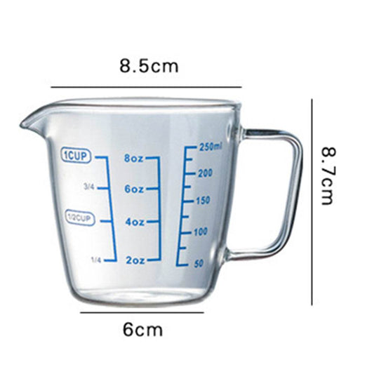Heat-resistant High Borosilicate Glass Measuring Cup - Mubimart