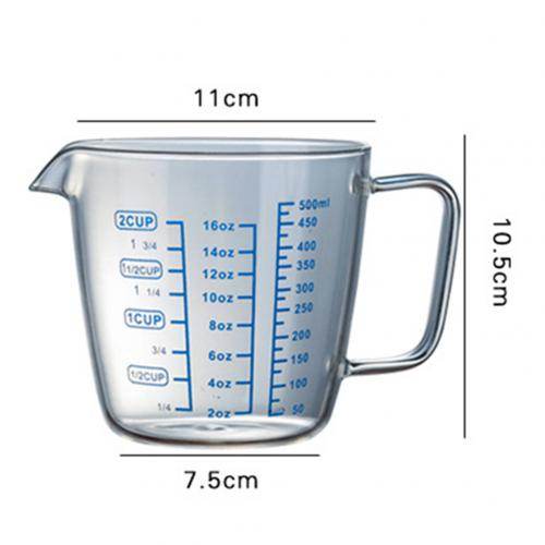 Heat-resistant High Borosilicate Glass Measuring Cup - Mubimart