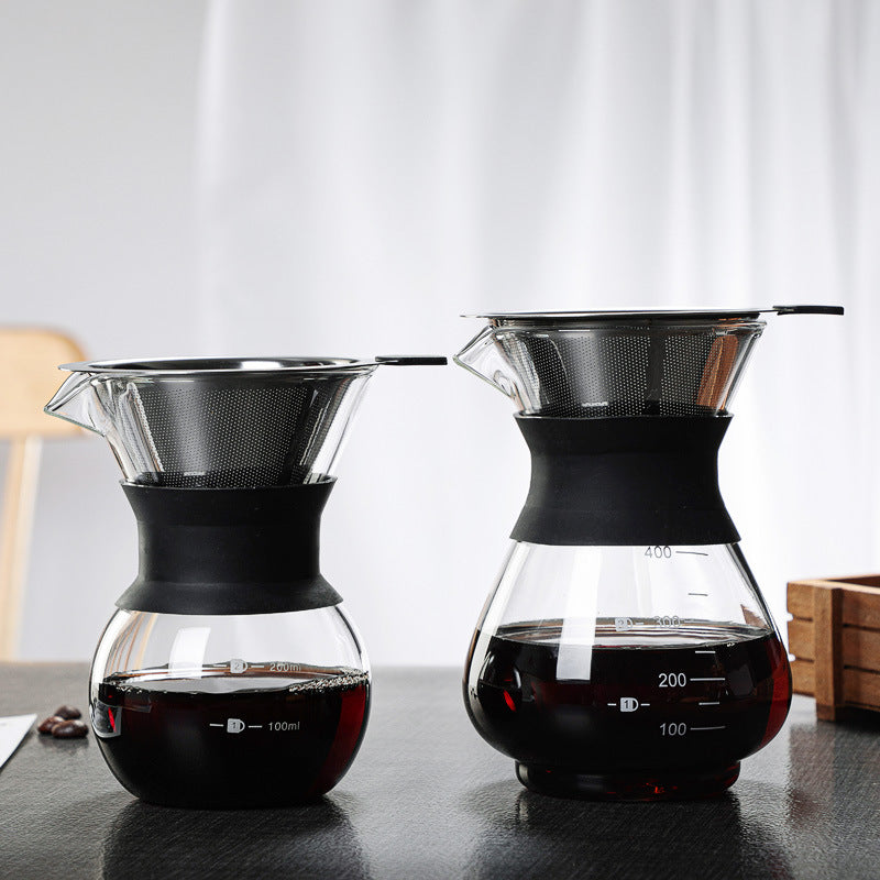 Heat-resistant glass hand coffee maker - Mubimart -  