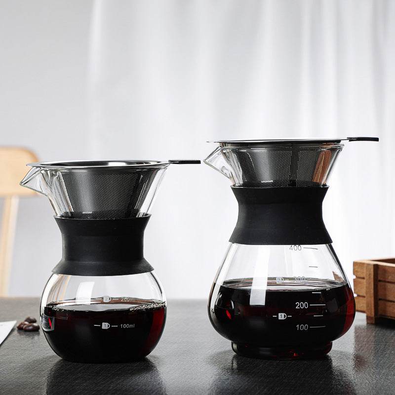 Heat-resistant glass hand coffee maker - Mubimart