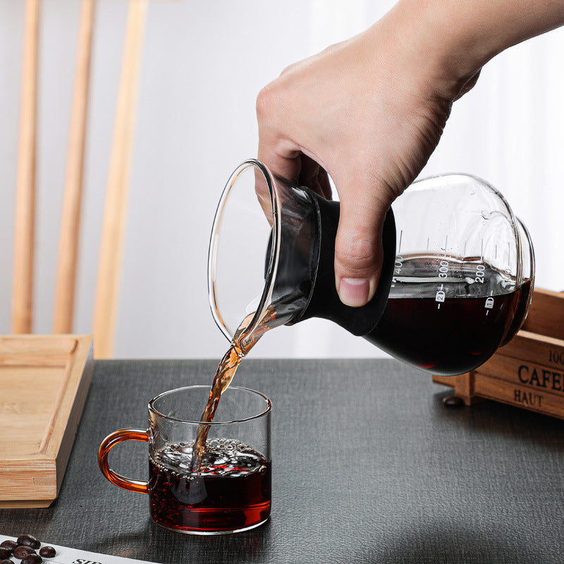 Heat-resistant glass hand coffee maker - Mubimart -  