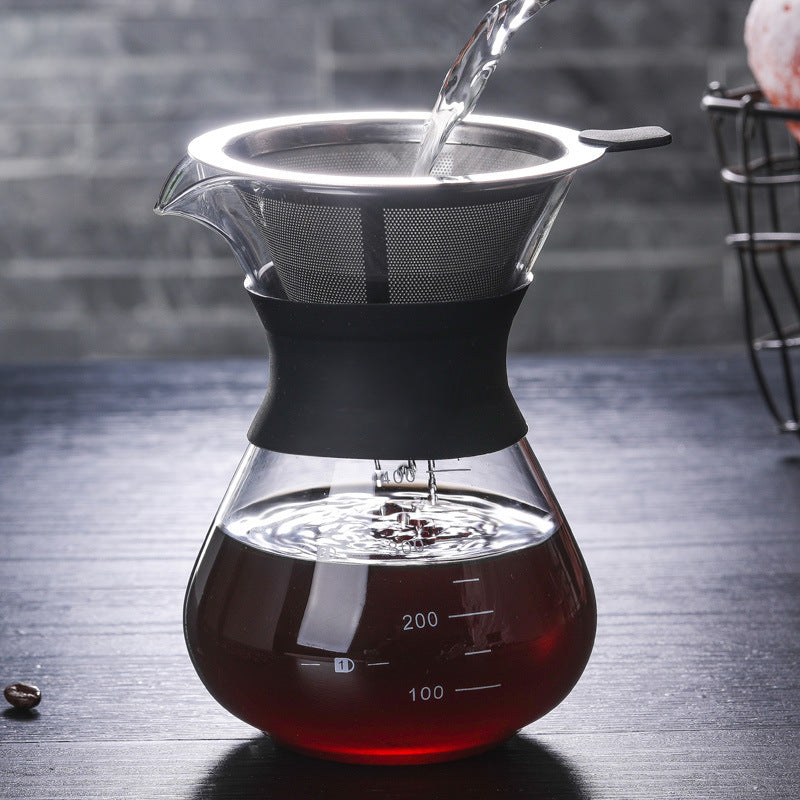 Heat-resistant glass hand coffee maker - Mubimart -  