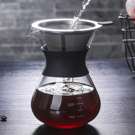 Heat-resistant glass hand coffee maker - Mubimart