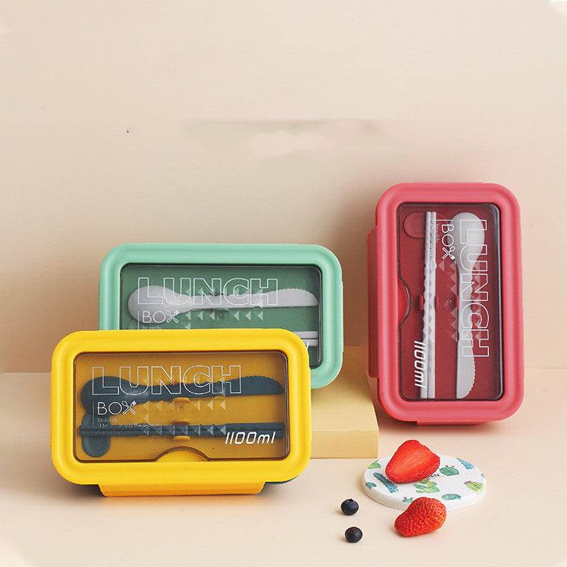 Heated Partitioned Bento Box Student Japanese Lunch Box - Mubimart