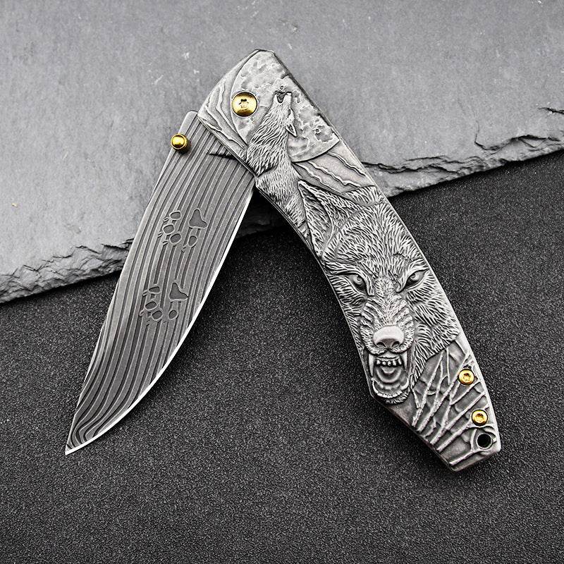 High Hardness Outdoor Knife Folding Knife Field Survival Knife Knife Outdoor Knife Military Knife - Mubimart