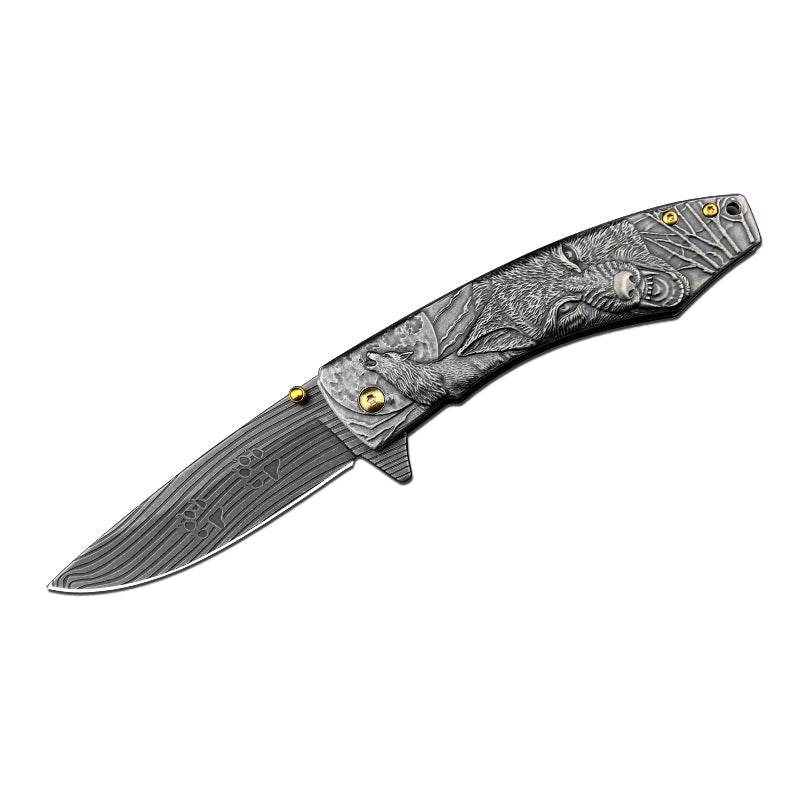 High Hardness Outdoor Knife Folding Knife Field Survival Knife Knife Outdoor Knife Military Knife - Mubimart
