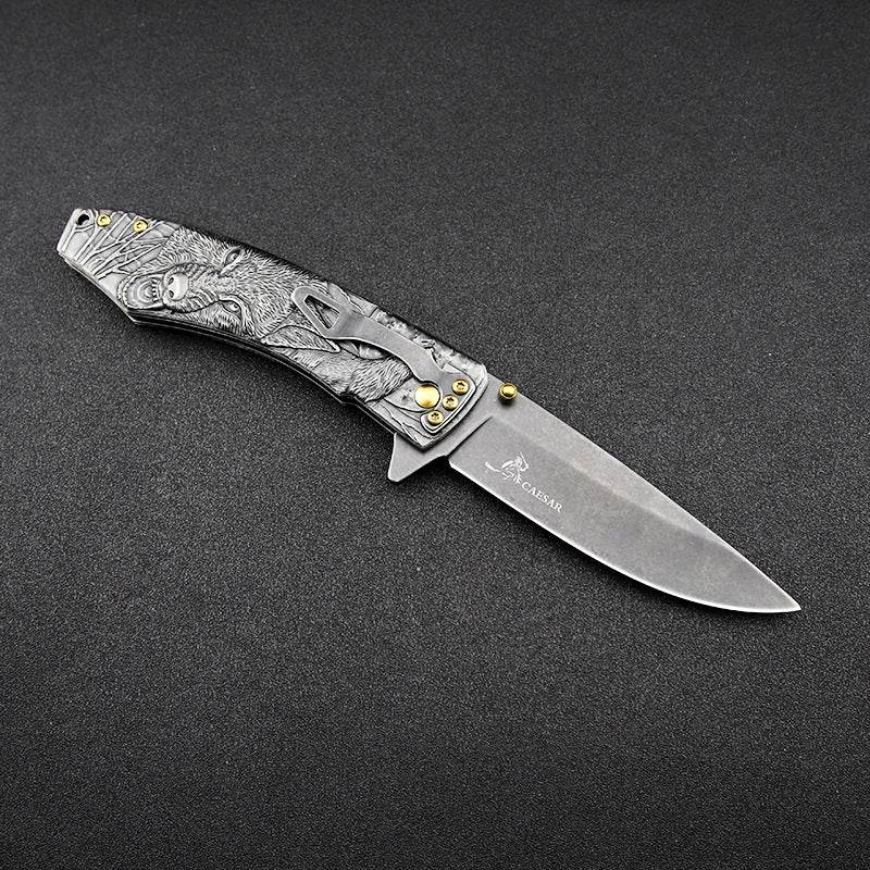 High Hardness Outdoor Knife Folding Knife Field Survival Knife Knife Outdoor Knife Military Knife - Mubimart