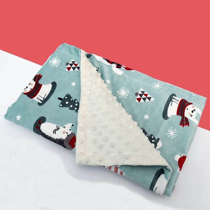 High Quality Baby Blanket Winter Flannel Fleece Flamingo Blanket Infant Swaddle Stroller Wrap For Newborn Baby Bedding Blankets - Mubimart