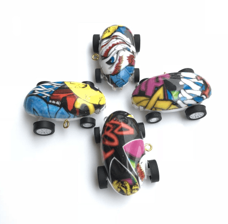 High Speed Track Laser Chariot Rotatable Lights Car For Kids Gift Interactivity Sports Fancy Toy - Mubimart