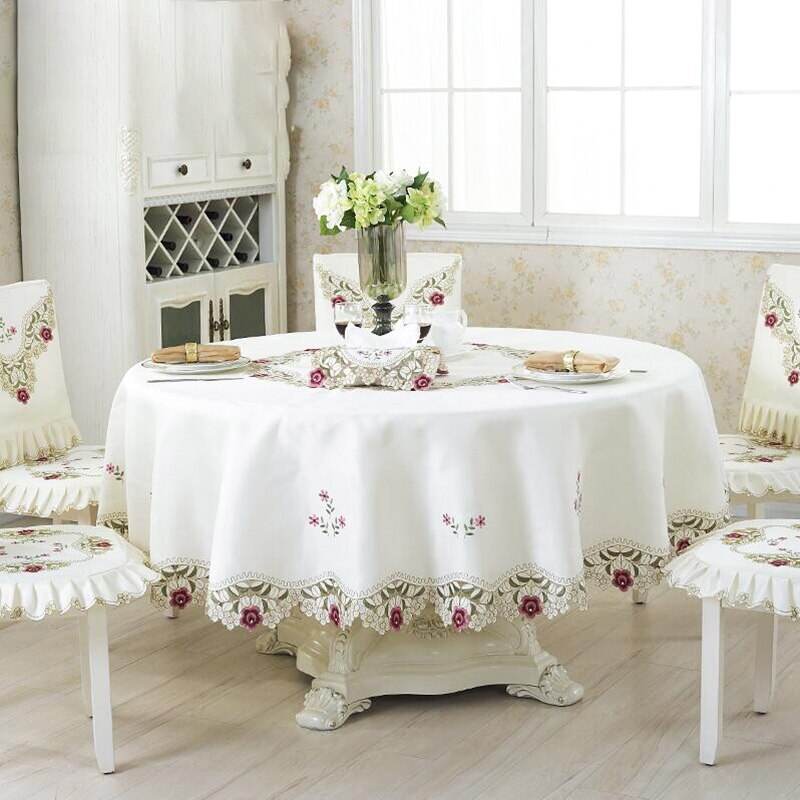 High-end embroidered tablecloth - Mubimart