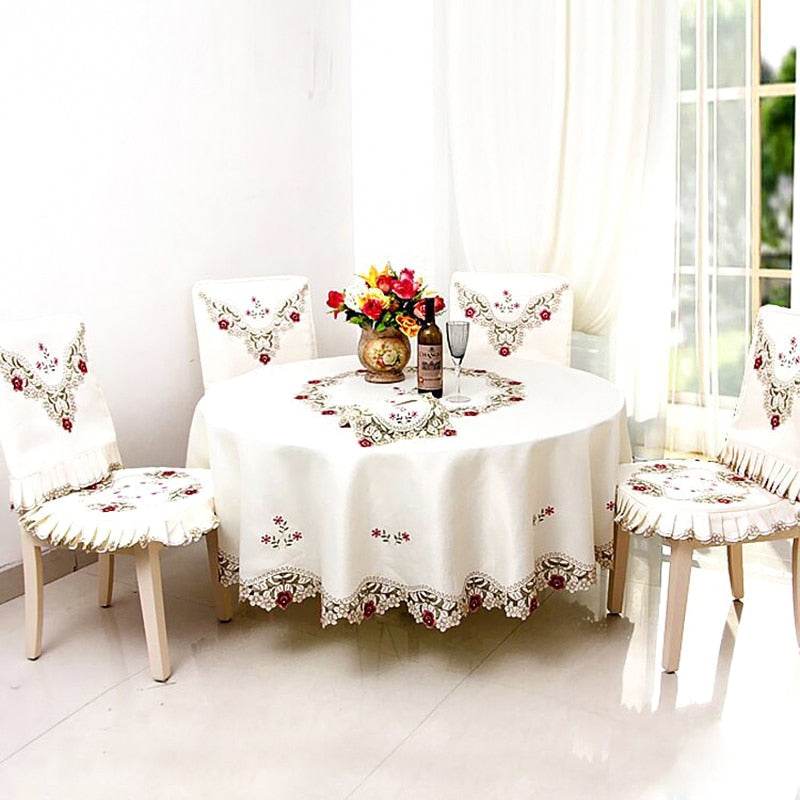 High-end embroidered tablecloth - Mubimart